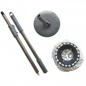 Set mop microfibră cu bară telescopică