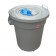 Coș gunoi rotund cu lacăt DUSTBIN, 120 L