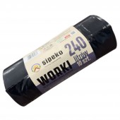 Saci gunoi, 240l, 10buc, Eco Strong, negru