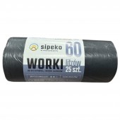 Saci gunoi, 60l, 25buc, Eco Strong, negru