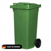 Tomberon din plastic cu roți din cauciuc, standart, Germania, 120 L, verde Tomberon din plastic cu roți din cauciuc, standart, Germania, 120 L, verde