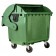 Tomberon din plastic capac oval, 1100 L, Germania, Verde