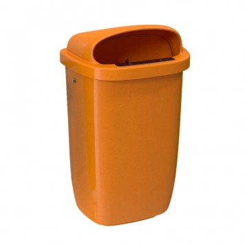 Urnă stradală, 50L, orange
