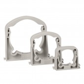 Colier pentru țevi din plastic, cu capac și diblu în set,  110 mm