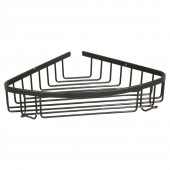 Etajeră colțar pentru baie, HOLA, Inox/Neagră