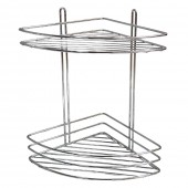 Etajeră colțar dublă, pentru baie, HYDRO-S, Inox
