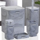 Set baie SQUARE MARBLE 513, 5 piese, Marmură 