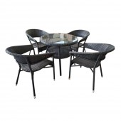 SET MASĂ ROTUNDĂ ȘI SCAUNE, 4 PERSOANE, HOLA NOBIL, NERGU SET MASĂ ROTUNDĂ ȘI SCAUNE, 4 PERSOANE, HOLA NOBIL, NERGU