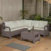 COLȚAR PENTRU TERASĂ, 5 PERSOANE FERRARA FANCY, CAPPUCCINO COLȚAR PENTRU TERASĂ, 5 PERSOANE FERRARA FANCY, CAPPUCCINO