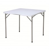 MASĂ PLIANTĂ PĂTRATĂ 88X88X74 CM, ALBĂ