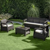 MOBILĂ PENTRU TERASĂ, 5 PERSOANE FERRARA ELEGANCE, WENGUE MOBILĂ PENTRU TERASĂ, 5 PERSOANE FERRARA ELEGANCE, WENGUE