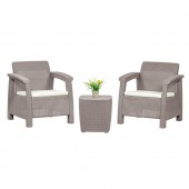 MOBILĂ PENTRU TERASĂ ȘI BALCON, 2 PERSOANE FERRARA STAR, CAPPUCCINO MOBILĂ PENTRU TERASĂ ȘI BALCON, 2 PERSOANE FERRARA STAR, CAPPUCCINO