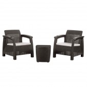 MOBILĂ PENTRU TERASĂ ȘI BALCON, 2 PERSOANE FERRARA STAR, WENGUE MOBILĂ PENTRU TERASĂ ȘI BALCON, 2 PERSOANE FERRARA STAR, WENGUE