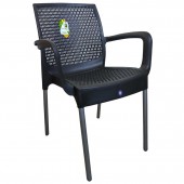 SCAUN DE GRĂDINĂ CU PICOARE DIN OȚEL - DEFNE, MARO