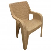 Scaun din plastic, Tiger Ratan, Bej