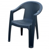 Scaun din plastic KOKO RATAN, Antracit