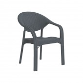 SCAUN DE GRĂDINĂ - BAMBOO, ANTRACIT