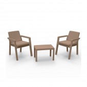 MOBILĂ PENTRU TERASĂ ȘI BALCON 2 PERSOANE - PRESTIGE, BEJ MOBILĂ PENTRU TERASĂ ȘI BALCON 2 PERSOANE - PRESTIGE, BEJ