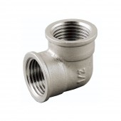 Cot alamă nichelată 90° FF - 1/2" Cot alamă nichelată 90° FF - 1/2"