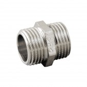 Niplu egal alamă nichelată MM - 1/2"