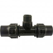 Teu cu F.E. tip LOCK pentru LDPE - 1/2" x 20 mm Teu cu F.E. tip LOCK pentru LDPE - 1/2" x 20 mm