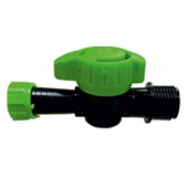 Conector cu robinet FE-Banda, cu inel, maner rotund, 1/2"x17