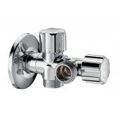 Robinet colțar dublu, MxMxM 1/2'', Italia