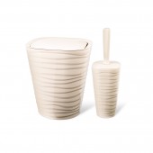 Set baie 2 piese WELLE, Crem