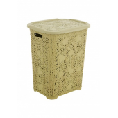 Coș rufe cu capac, tip ‘‘DANTELĂ’’, bej Coș rufe cu capac, tip ‘‘DANTELĂ’’, bej