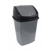 Coș gunoi din plastic cu capac SWING, 10L