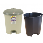 Coș gunoi din plastic cu pedală și galeată, 11L