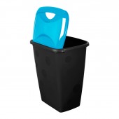 Coș gunoi din plastic cu capac, 45 L