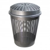 Coș rufe rotund cu capac EUROPA, Gri, 65 L Coș rufe rotund cu capac EUROPA, Gri, 65 L