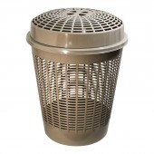 Coș rufe rotund cu capac EUROPA, Maro, 65 L Coș rufe rotund cu capac EUROPA, Maro, 65 L
