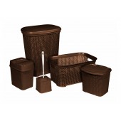 Set pentru baie din 5 buc - HYDRO-S, Maro