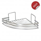 Etajeră colțar pentru baie, SCREW FIX 746, Inox