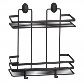 Suport dublu pentru baie, SCREW FIX 750, Negru