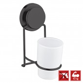 Suport pentru periuțe de dinți, MAGIC FIX 711, Negru