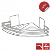 Etajeră colțar pentru baie, MAGIC FIX 740, Inox