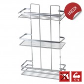 Suport triplu pentru baie, MAGIC FIX 745, Inox