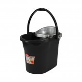 Găleată cu storcător, 10 L, Neagră