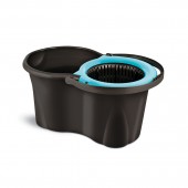 Set curățenie, găleată 19 L și mop, Neagră