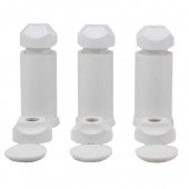 Set fixare uscător prosoape, OVAL-ALB