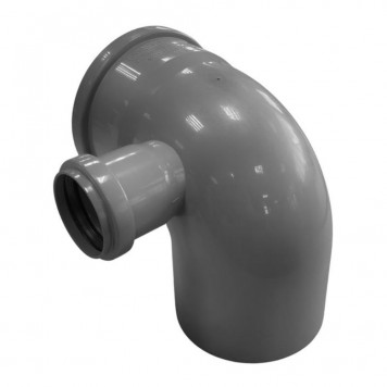 Cot dublu canalizare PP 90º 110x50, stânga