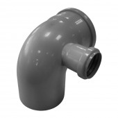 Cot dublu canalizare PP 90º 110x50, dreapta