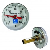 Termometru cu ieșire în spate 0-120°C , 40 mm Termometru cu ieșire în spate 0-120°C , 40 mm
