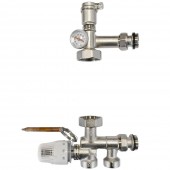 Kit amestec podele calde, intrări verticale 1", fără pompă, HYDRO-S 321