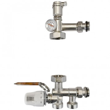 Kit amestec podele calde, intrări verticale 1", fără pompă, HYDRO-S 321