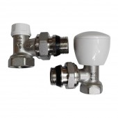 Set robineți colțar tur-retur MF, cu garnitură, HYDRO-S - 1/2"