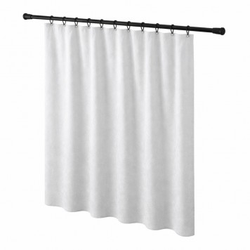 Bară telescopică din inox pentru perdea duă 110-200 cm, neagră-1